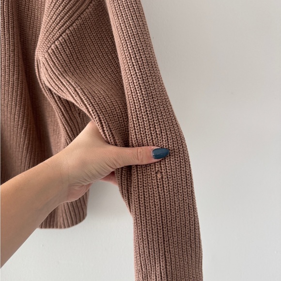 REFORMATION Brown Knit Cardigan M - Picture 4 of 5